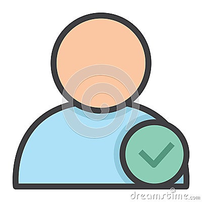 Hired person employee Vector Illustration