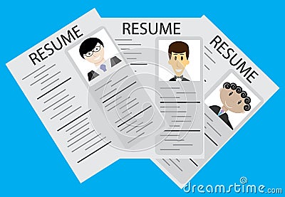 Hiring, employee selection Vector Illustration