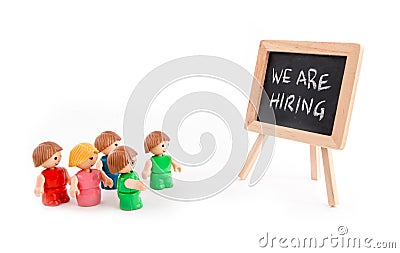 We Are Hiring Stock Photo