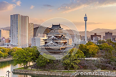 Hiroshima Castle Japan Stock Photo