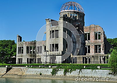 Hiroshima japan atomic dome Editorial Stock Photo