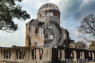 Hiroshima Peace Memorial - Genbaku Dome Editorial Stock Photo