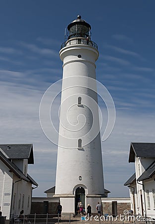 Hirtshals Fyr/Lighthouse, Denmark Editorial Stock Photo