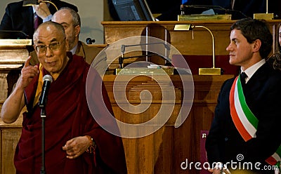 His Holiness Dalai Lama Editorial Stock Photo