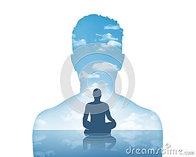 His inner peace Stock Photo