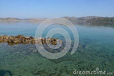 hisaronu place in fethiye mugla turkey. cleanliness of the sea Stock Photo