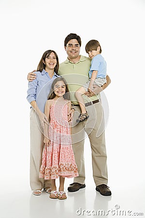 Hispanic family. Stock Photo