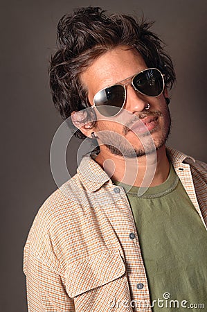 Hispanic male beauty Stock Photo
