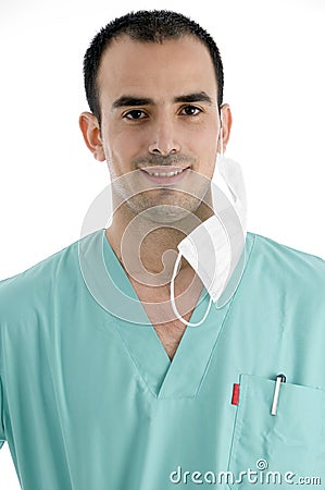 Hispanic male doctor Stock Photo