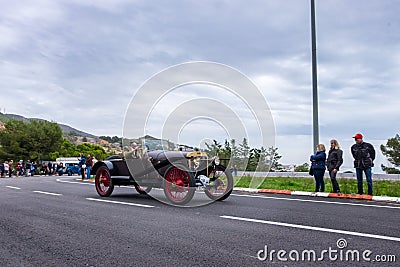 Hispano Suiza, 60 Th edition international vintage car rallye Barcelona - Sitges Editorial Stock Photo