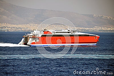 Hispeed ship Stock Photo