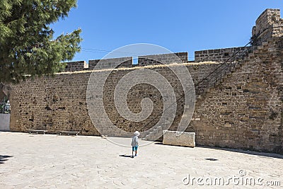 Othello Castle in Harbour of Famagusta. Cyprus Stock Photo