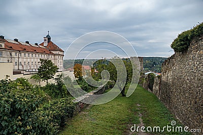 Histirical city of Znojmo in southern moravia Stock Photo