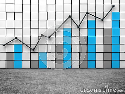 Histogram sign Stock Photo