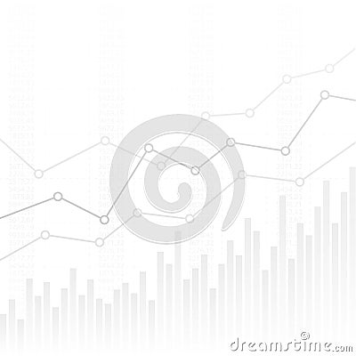 A histogram on a white background. Vector image. Vector Illustration