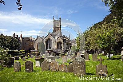 Picturesque Cotswolds, Cirencester Abbey Church Stock Photo
