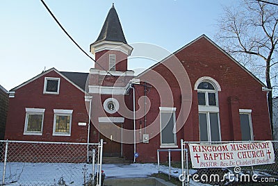 Historic African American chuch in Bladensburg, Maryl Editorial Stock Photo