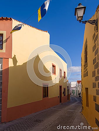 Historic Aguimes Town Gran Canaria Spain Stock Photo