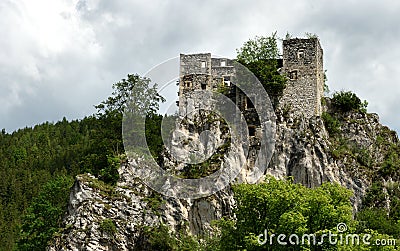 Burgruine Schachenstein, Thorl, Steiermark, Austria Stock Photo