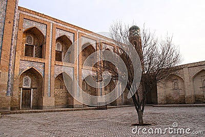 Historic architecture of Itchan Kala, walled inner town. UNESCO World Heritage Site. Editorial Stock Photo