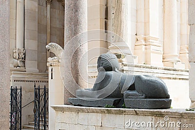 Historic architecture in Split, Croatia Stock Photo