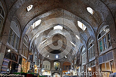Tabriz Historical Bazaar , UNESCO World Heritage , Iran Editorial Stock Photo