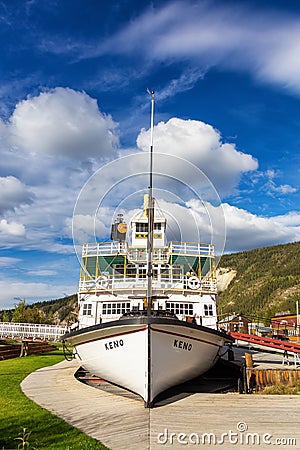 Historic Boat Memorial, Keno Editorial Stock Photo