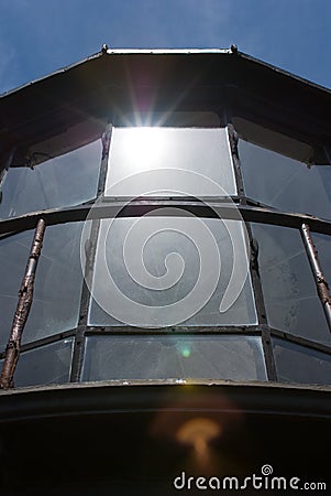 Historic Bodie Island Lighthouse at Cape Hatteras National Seashore on the Outer Banks of North Carolina. Stock Photo