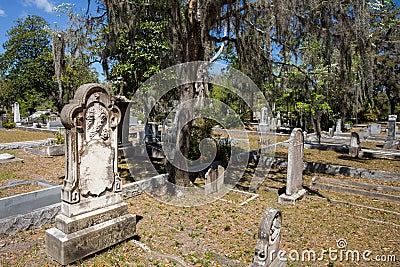 Historic Bonaventure Cemetery Stock Photo