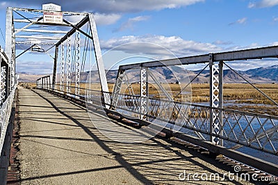 Sierra Valley historic bridge Editorial Stock Photo