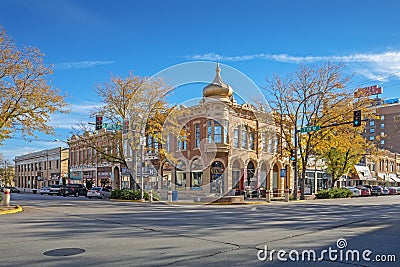 Historic Buell Building in Downtown Rapid City, South Dakota Editorial Stock Photo