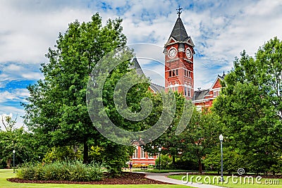 Historic building and campus at Auburn University Editorial Stock Photo