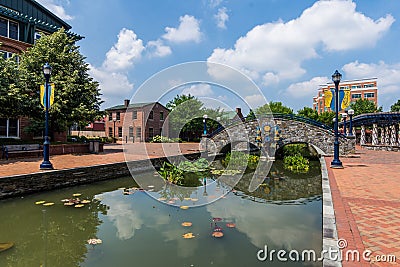 Historic Building in Downtown Frederick Maryland in the Corroll Stock Photo