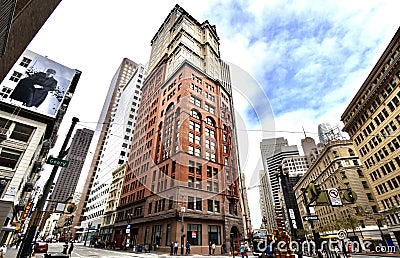 The San Francisco Chronicle/Ritz Carlton Building, 5. Editorial Stock Photo