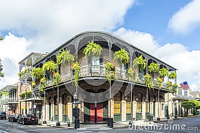 Historic building in the French Quarter Stock Photo