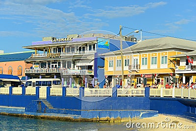 Historic building in George Town, Cayman Islands Editorial Stock Photo