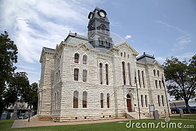 Historic building Granbury courthouse TX Editorial Stock Photo