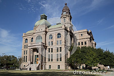 Historic building Tarrant County Courthouse Stock Photo