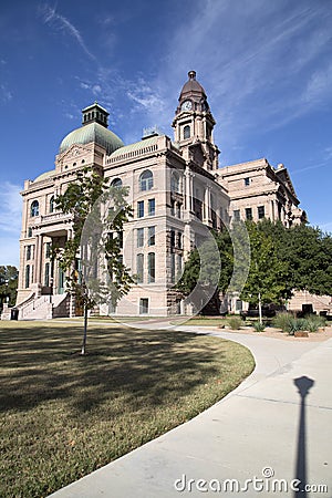 Historic building Tarrant County Courthouse view Stock Photo