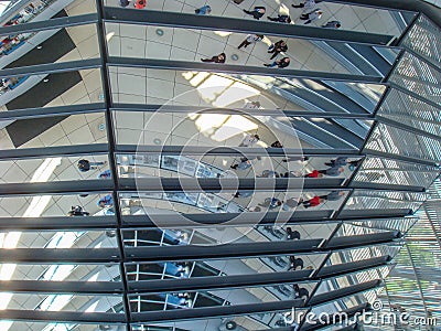 Historic buildings in Berlin: the Reichstag - The German Parliament Editorial Stock Photo
