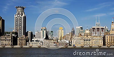 Historic Buildings in The Bund Stock Photo