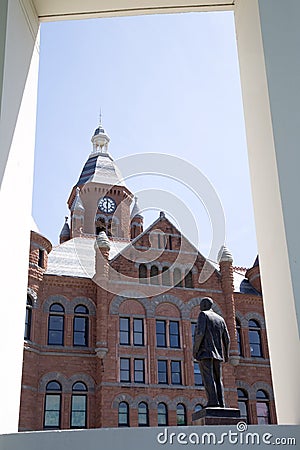 Historic buildings in city Dallas Stock Photo