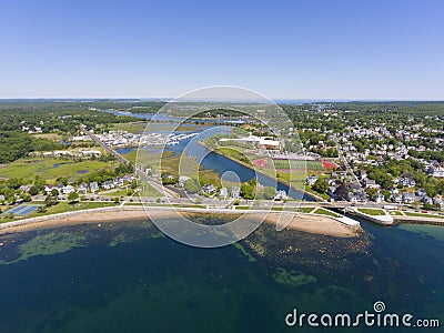 Annisquam River Estuary, Gloucester, Massachusetts, USA Stock Photo
