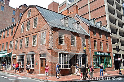 Historic Buildings in downtown Boston, USA Editorial Stock Photo