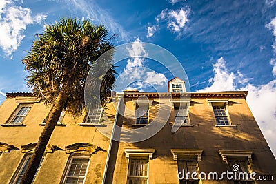 Historic buildings in downtown Charleston, South Carolina. Stock Photo