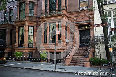 Historic Buildings in Gramercy Park, Manhattan, New York City Stock Photo