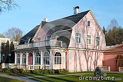 Historic buildings in Ogre. Stock Photo