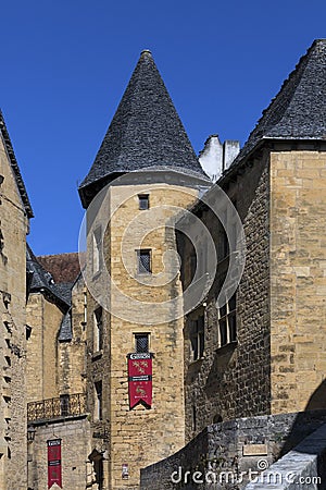 Historic Buildings - Sarlat - France Editorial Stock Photo