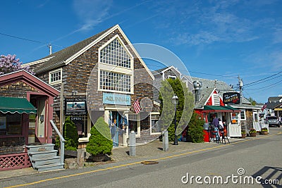 Historic buildings in Ogunquit, ME, USA Editorial Stock Photo