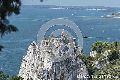 Historic Castello Vecchio di Duino Stock Photo